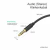 ShiverPeaks Audio 3,5mm Jack Cable Mini Jack - 1,5m - Juoda