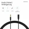 ShiverPeaks Audio 3,5mm Jack Cable Mini Flex 1,5m Black