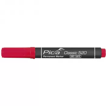 PICA-MARKER Pica Permanent Marker 1-4mm, Round Tip, Raudonas