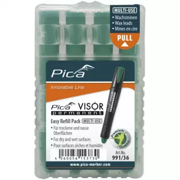 Pica VISOR Permanent Replacement Refills Green - 10 vnt.