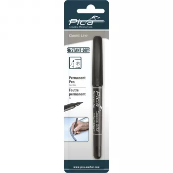 PICA-MARKER Pica Permanent Pen, 0,7 mm Black, Retail Packaging