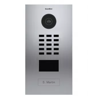 Doorbird D2101V IP vaizdo domofono stotelė, belaidė/laidinis, PoE, Wi-Fi, 720p, 180° plačiakampis, naktinis matymas, dvipusis garsas, nerūdijantis plienas, IP65