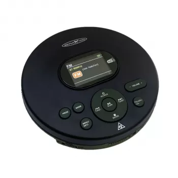 Reflexion PCD540DAB/BK nešiojamasis CD grotuvas su DAB+ radiju, MP3 atkūrimu, juodas