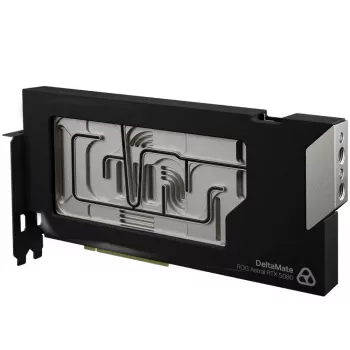 Thermal Grizzly DeltaMate 5080 Astral GPU Water Block, ARGB, su Backplate - Akrilinis, Juodas
