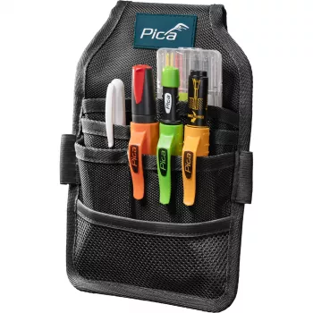 PICA-MARKER Pica Master Belt – sunkus žymeklio dėklas, juodas/raudonas