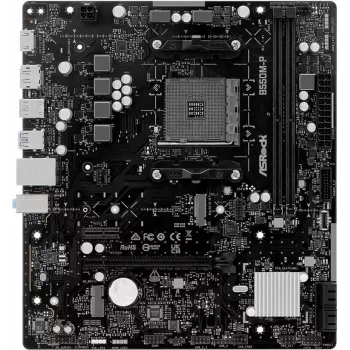 ASRock B550M-P AM4 mATX pagrindinė plokštė – AMD B550 mikroschemų rinkinys, DDR4, PCIe 4.0