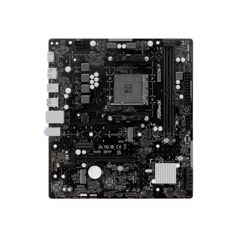 ASRock B550M-P AM4 mATX pagrindinė plokštė – AMD B550 mikroschemų rinkinys, DDR4, PCIe 4.0
