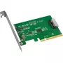 ICY DOCK EXLink MB409A5 MCIO 8i (SFF-TA-1016) į PCIe 5.0 x8 adapteris su redriver