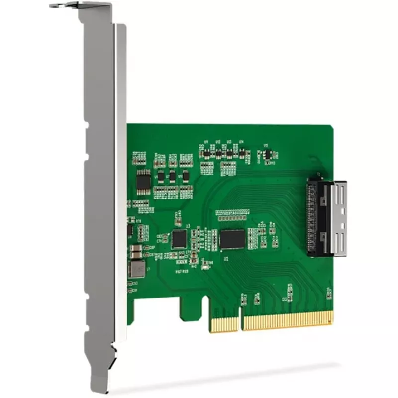 ICY DOCK EXLink MB409A5 MCIO 8i (SFF-TA-1016) į PCIe 5.0 x8 adapteris su redriver