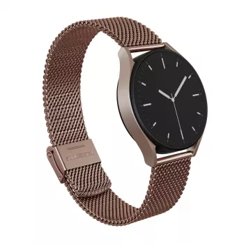 BURGA Metal Mesh Elegance Universal Watch Strap 22 mm Rose Gold