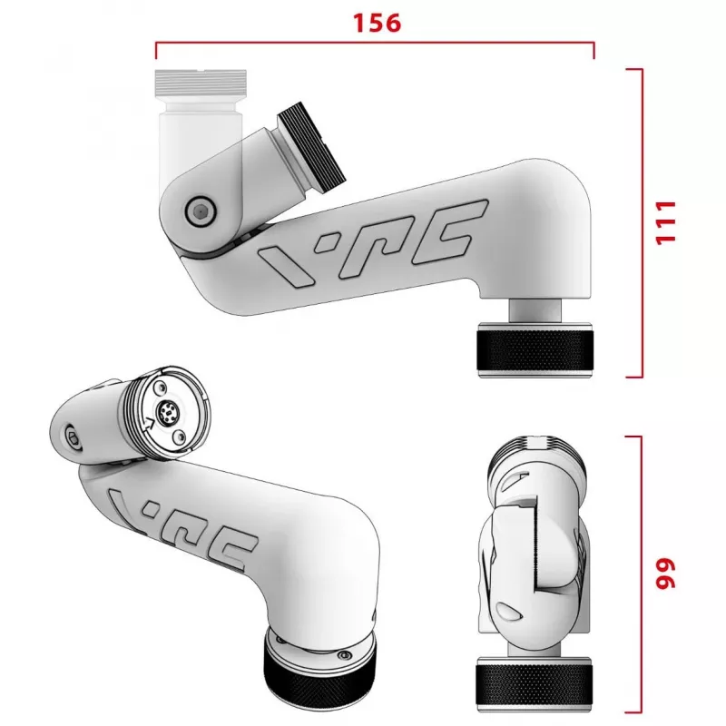 Virpil Controls Flightstick Z-Extension 200 mm Black
