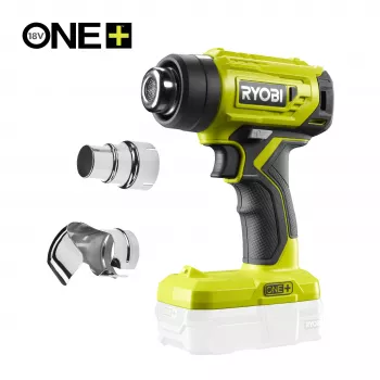 RYOBI One+ 18V belaidis karšto oro pistoletas R18HG-0 (tik korpusas) - 250°C/460°C, 170 L/min