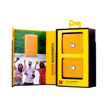 Kodak SoundBrix Wireless Stack Speaker (Overload Orange), 2 rinkinys
