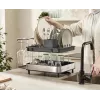 Joseph Joseph Excel Stainless Steel 2-Tier Expandable Dish Rack - Grey