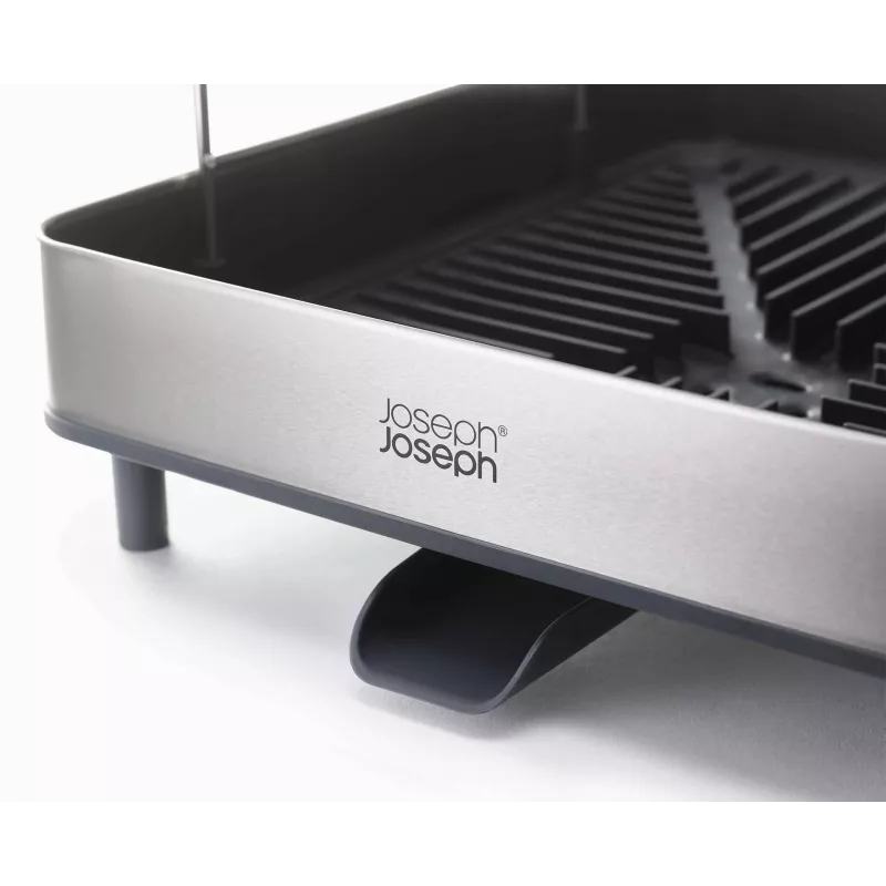 Joseph Joseph Excel Stainless Steel 2-Tier Expandable Dish Rack - Grey