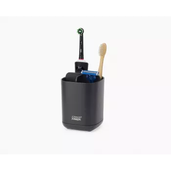 Joseph Joseph EasyStore dantų šepetėlių laikiklis, matinis juodas
