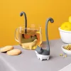 OTOTO Louie Cat Loose Leaf Tea Infuser - Grey Silicone