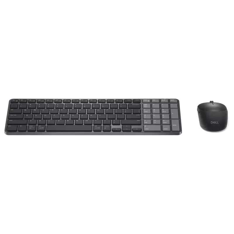 „Dell Pro 7“ belaidis kompaktiškas klaviatūros ir pelės rinkinys KM746 (juoda, vokiškas išdėstymas)