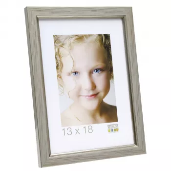 Deknudt S46AD1 Vieno Rėmelio Nuotraukų Rėmelis 13x18 cm Sidabrinis Plastikinis Stačiakampis