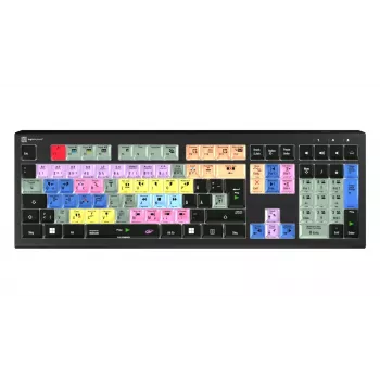 Logickeyboard LKB-EDIUS-A2PC-DE Full Size (100%) USB Scissor-Switch Keyboard QWERTZ Black