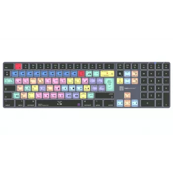 LogicKeyboard Adobe Premiere Pro CC Titan FR (Mac) - prancūziškas AZERTY išdėstymas, apšviesta, laidinė USB klaviatūra