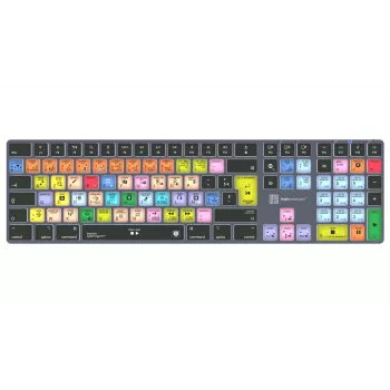 LogicKeyboard Apple Logic Pro X2 Titan FR (Mac) – prancūziškas AZERTY laidas su foniniu apšvietimu