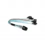 Supermicro CBL-0118L-02 Mini-SAS į SATA atšakos kabelis, 4 kanalai, 23 cm