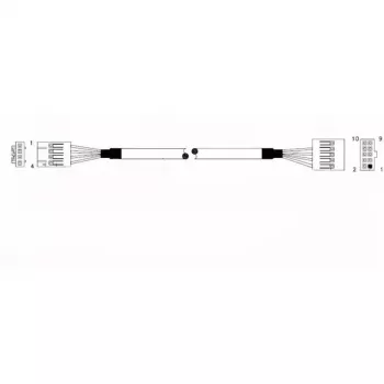 Supermicro CBL-0341L Vidinė USB 2.0 jungtis – 70 cm – nuo pagrindinės plokštės 10 kontaktų iki 2x USB-A lizdų