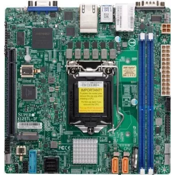 Pagrindinė plokštė Supermicro MBD-X12STL-IF – Mini-ITX, LGA1200, Intel C252, DDR4, dvigubas Gigabit LAN, IPMI