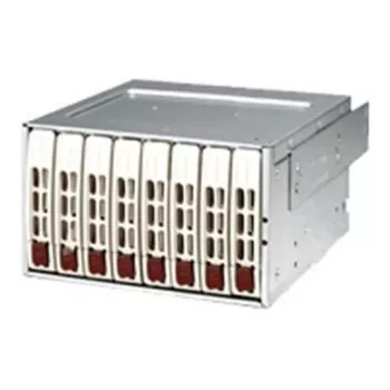 Supermicro CSE-M28E1 Mobile Rack (Beige) - 2-Bay 2,5 inch SAS/SATA HDD/SSD Enclosure su ventiliatoriumi 5,25 colio lizdui