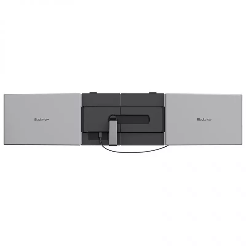 BLACKVIEW DCM8 Pro Dual 15.3 colio nešiojamas IPS monitorius, 2x Full HD, 60Hz, USB-C, Mini HDMI, įmontuoti garsiakalbiai, HDR10, sulankstomas