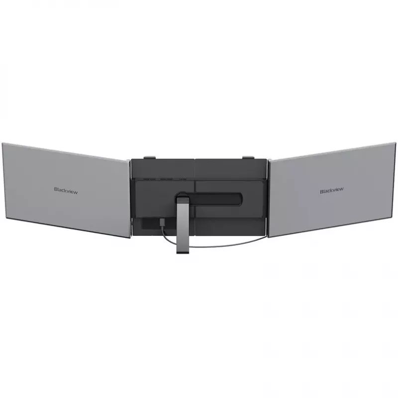 BLACKVIEW DCM8 Pro Dual 15.3 colio nešiojamas IPS monitorius, 2x Full HD, 60Hz, USB-C, Mini HDMI, įmontuoti garsiakalbiai, HDR10, sulankstomas