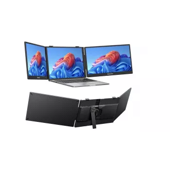 BLACKVIEW DCM5 14 colių nešiojamas dviejų ekranų monitorius – WUXGA IPS, sulankstomas, USB-C