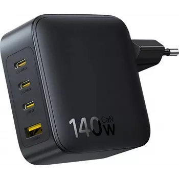 Baseus EnerFill FH11 GaN 140W 3xUSB-C + 1xUSB-A Fast Charger Black