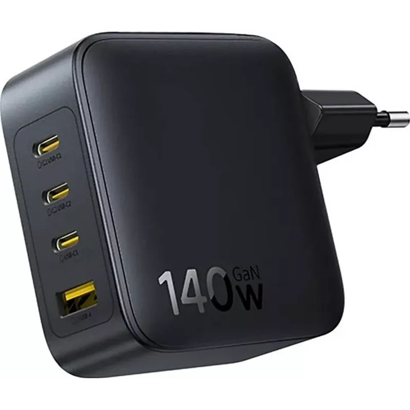 Baseus EnerFill FH11 GaN 140W 3xUSB-C + 1xUSB-A Fast Charger Black