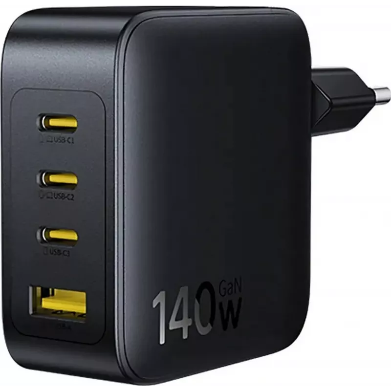 Baseus EnerFill FH11 GaN 140W 3xUSB-C + 1xUSB-A Fast Charger Black