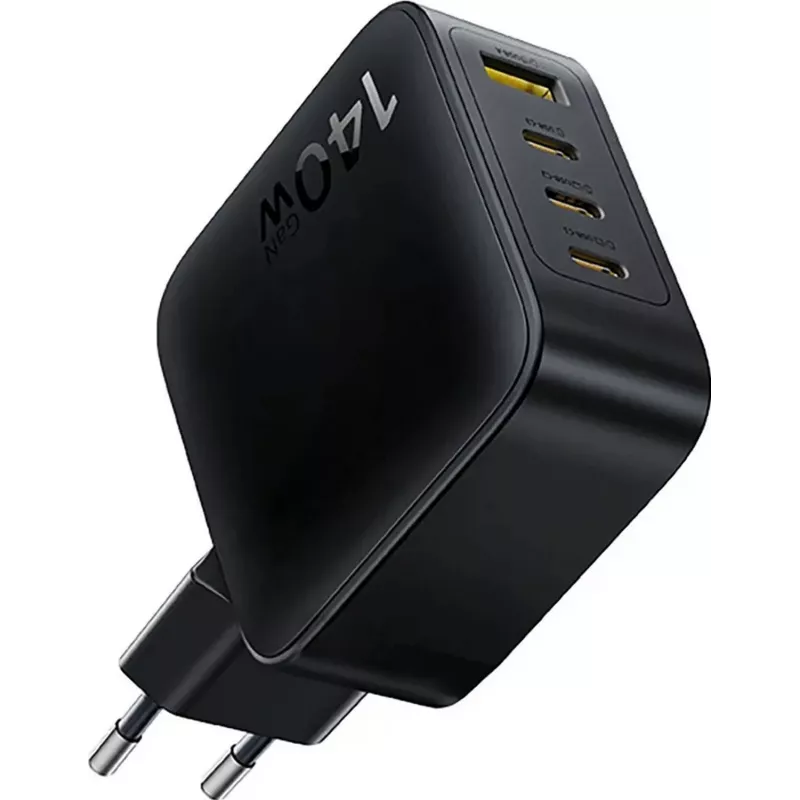 Baseus EnerFill FH11 GaN 140W 3xUSB-C + 1xUSB-A Fast Charger Black