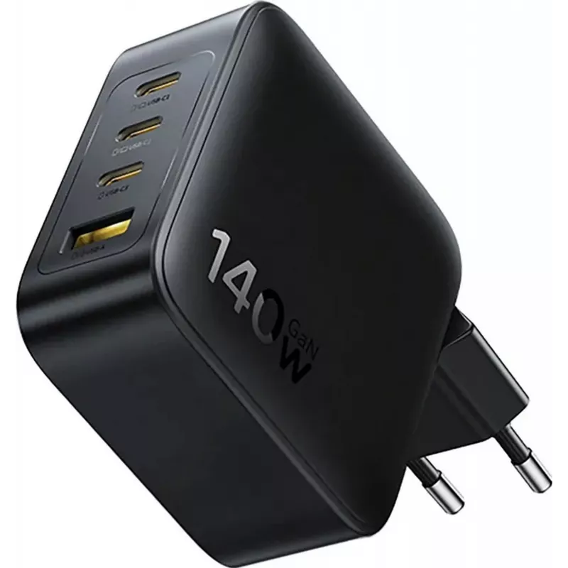 Baseus EnerFill FH11 GaN 140W 3xUSB-C + 1xUSB-A Fast Charger Black