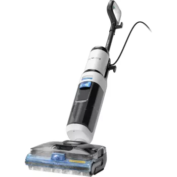 Tineco Floor One S6 Stretch Steam Plus 2-in-1 šlapias/sausas siurblys, šluota ir garų valiklis, belaidis, 35 min veikimo laikas, 0,8 L švaraus vandens bakas, 0,72 L nešvaraus vandens bakas, savaiminis valymasis, LCD ekranas, iLoop jutiklis, 180° gulėjimo 