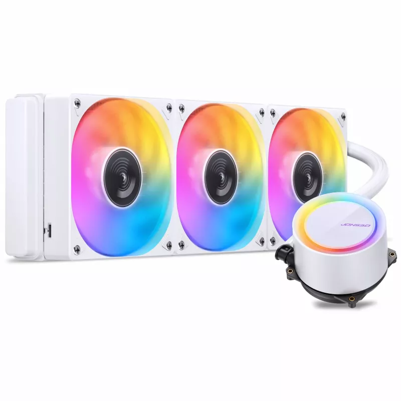 Jonsbo TG-360 All-in-One Liquid CPU Cooler, ARGB - 360mm, White