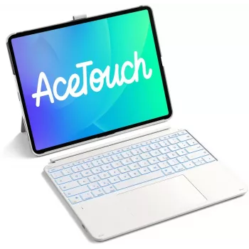 Inateck Keyboard Ace Touch iPad 13 Compatible QWERTZ White