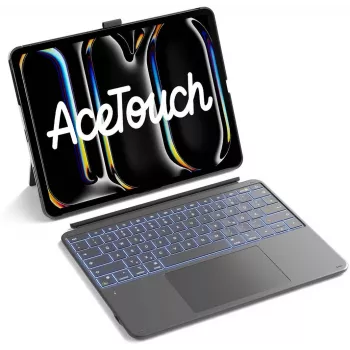 Inateck Keyboard Ace Touch iPad 13 Compatible QWERTZ Grey