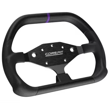 CONSPIT DX320 D-Shape Vairas – 320 mm Alcantara, Anglies Pluoštas, RGB