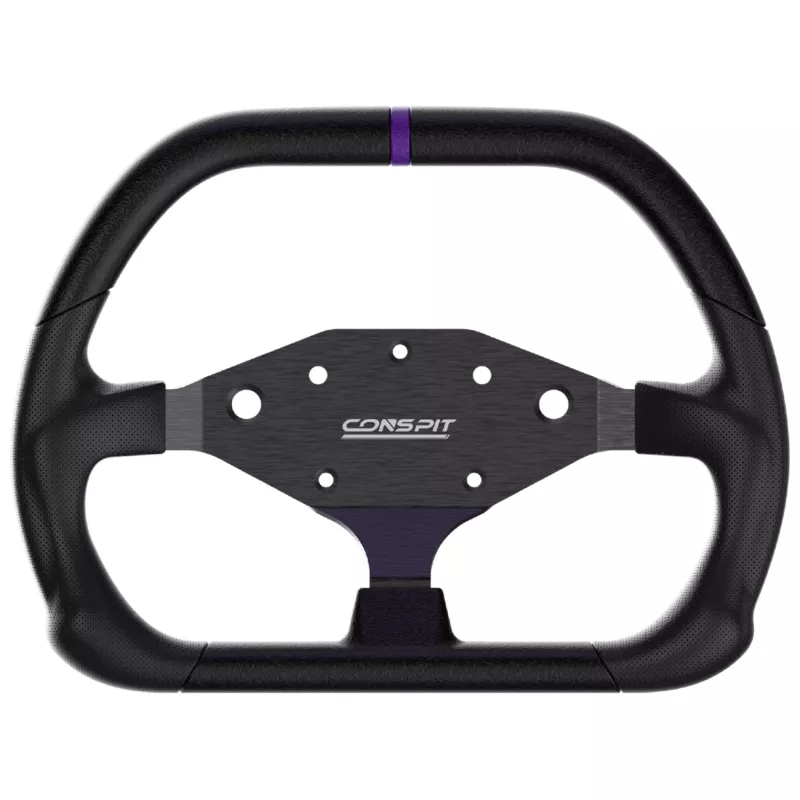 CONSPIT DX320 D formos vairas – 320 mm Alcantara rankena, anglies pluoštas, RGB