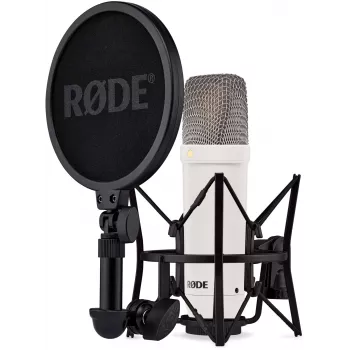 RODE NT1 Signature White - Didelės diafragmos kondensatorinis mikrofonas