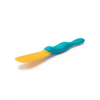 OTOTO Splatypus Slotted Spatula & Turner - juoda su oranžiniais akcentais