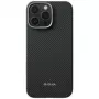 PITAKA Ultra-Slim PitaTap MagSafe Case for iPhone 16 Pro Black/Grey