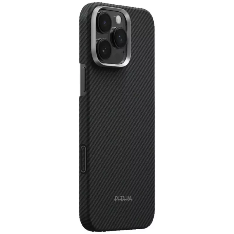 PITAKA Ultra-Slim PitaTap MagSafe Case for iPhone 16 Pro Black/Grey