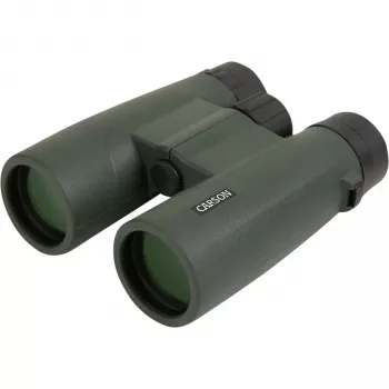 Carson JR Series 8x42 stogo prizmės žiūronai BaK-4 FMC juoda/žalia