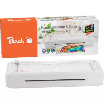 Peach 511189 3in1 PBP351 laminavimo aparatas A4 karštam ir šaltam laminavimui su popieriaus pjaustytuvu ir kampų apvalintuvu